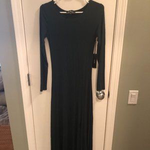 Lulu's Forest Green Long Sleeve Maxi Dress
